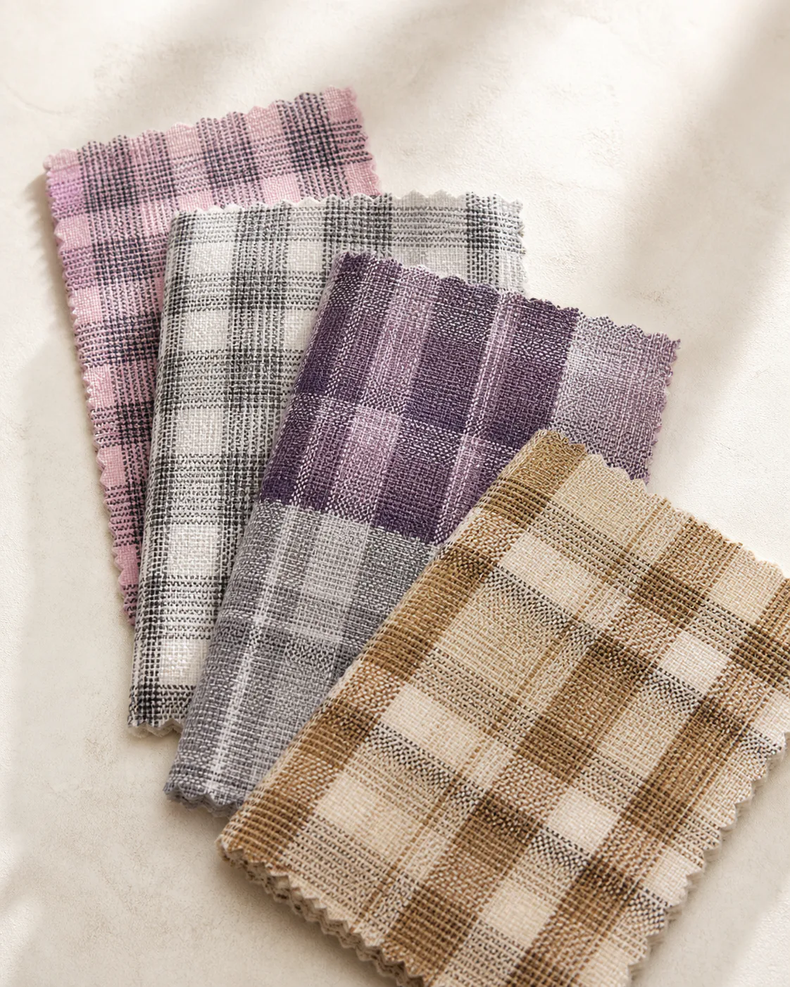 Linen-Look Checks textile collection by OneTex